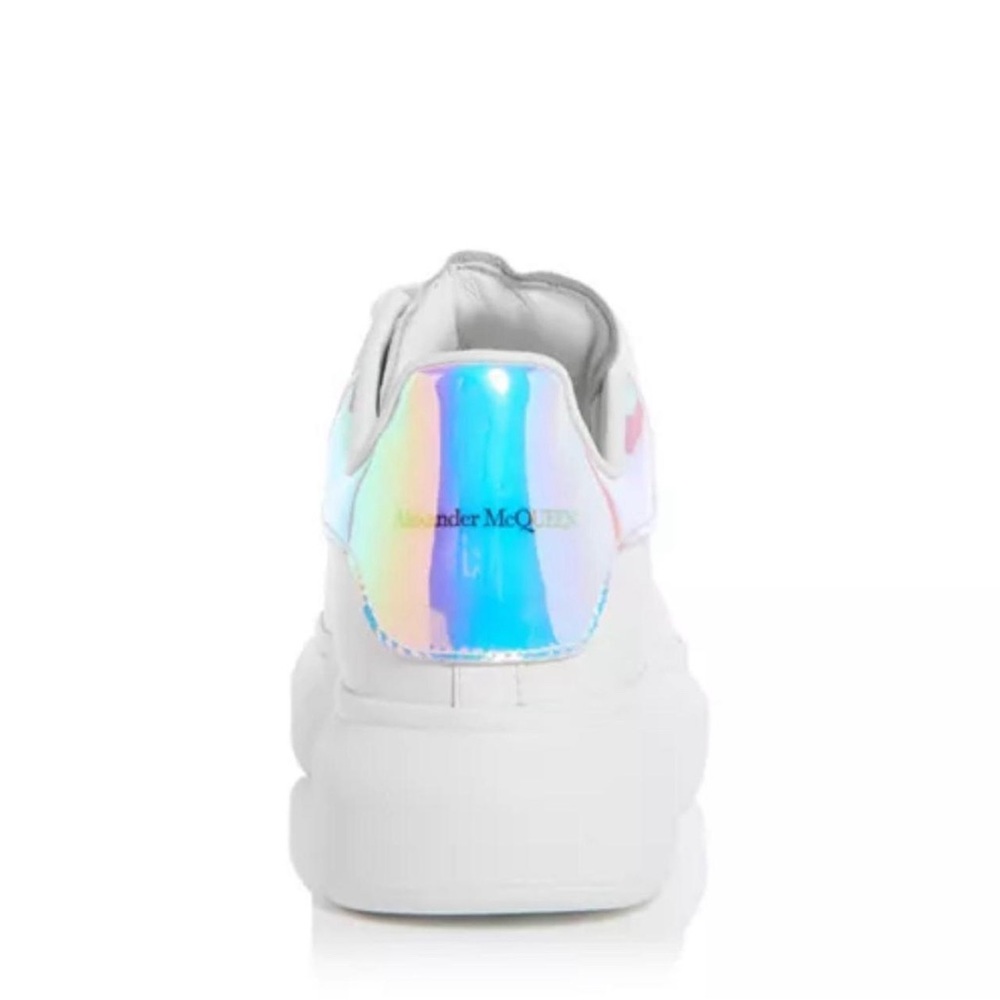 Alexander McQueen White Metallic Shoes